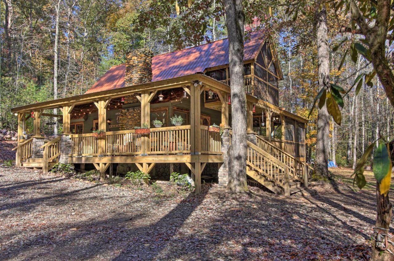 5-Acre North Georgia Mountain Retreat With Creek! Villa Sautee Nacoochee Buitenkant foto